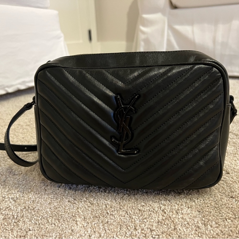 YSL Lou in Quilted Leather